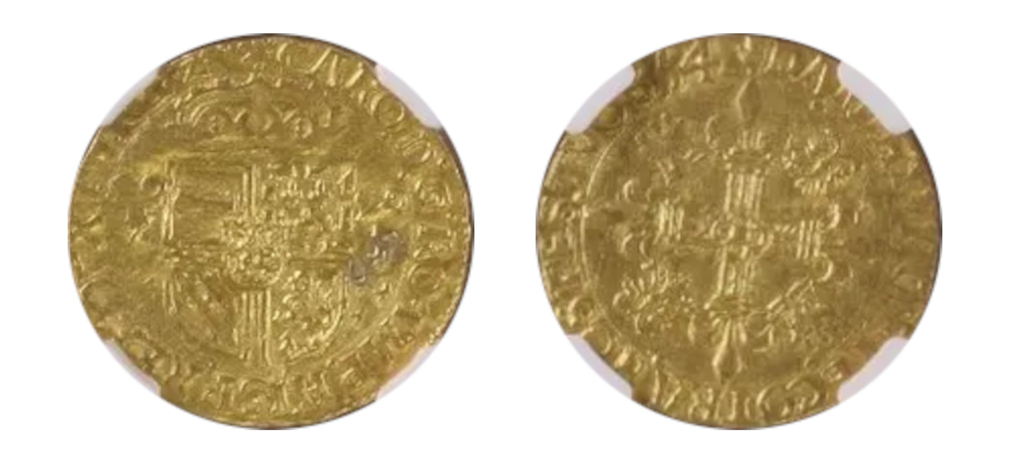 1554 Belgium Gold CD'OR NGC MS 61 - Hard Asset Management, Inc