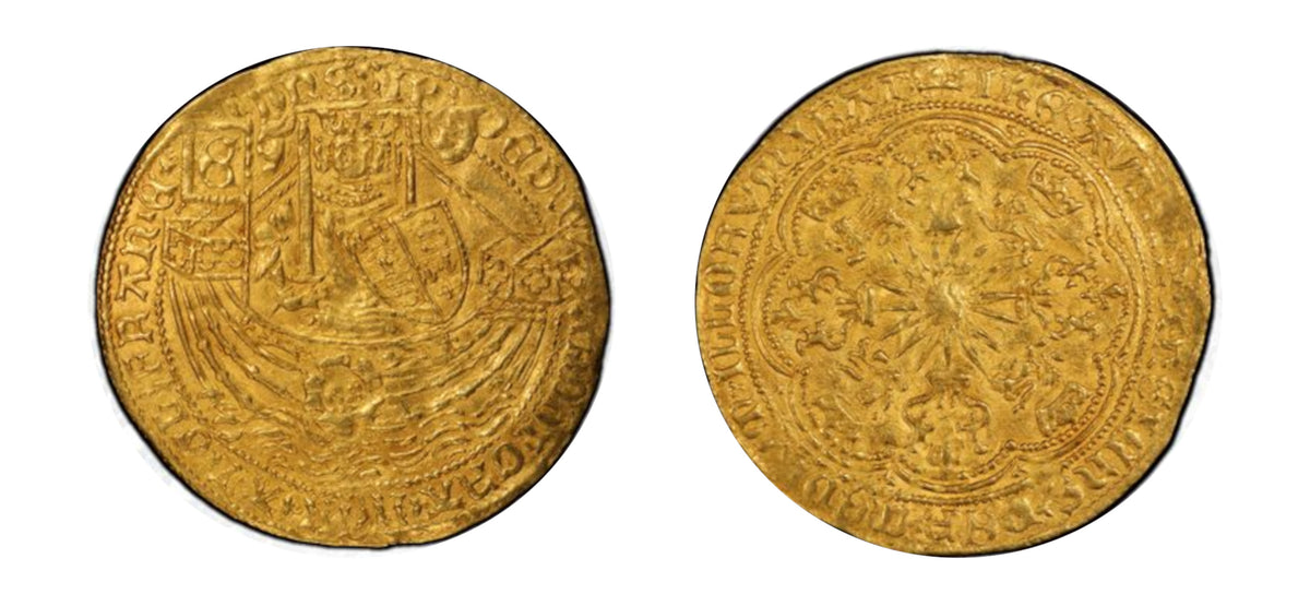 1585-1587 Gold Noble PCGS AU58 - Hard Asset Management, Inc