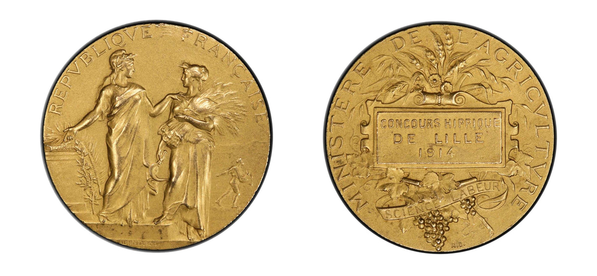 1914 Gold Lille Equestrian PCGS SP62 - Hard Asset Management, Inc