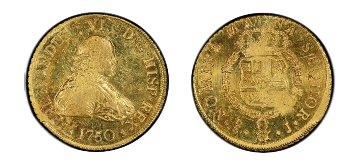 1750 Gold 8 Escudos PCGS MS61 PL - Hard Asset Management, Inc