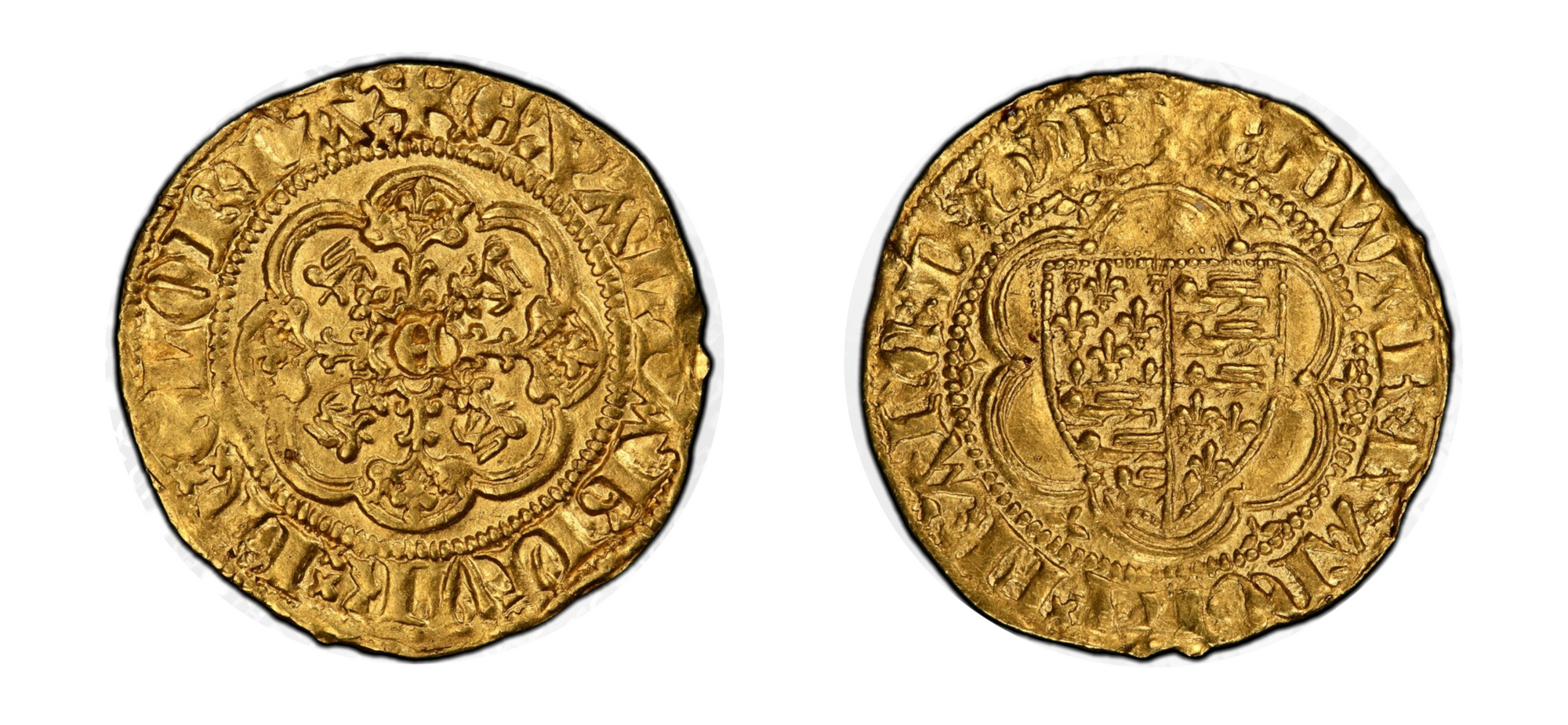 1346-1351 Gold Quarter Noble Edward III PCGS MS62 - Hard Asset Management, Inc