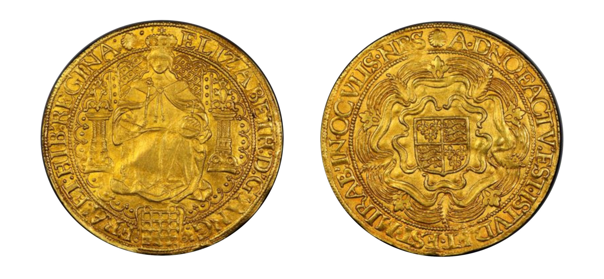 1584-1586 Gold Sovereign Elizabeth I PCGS MS62 - Hard Asset Management, Inc