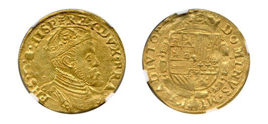 1555-1576 Netherland Gold 1 RD'OR NGC MS 63 - Hard Asset Management, Inc