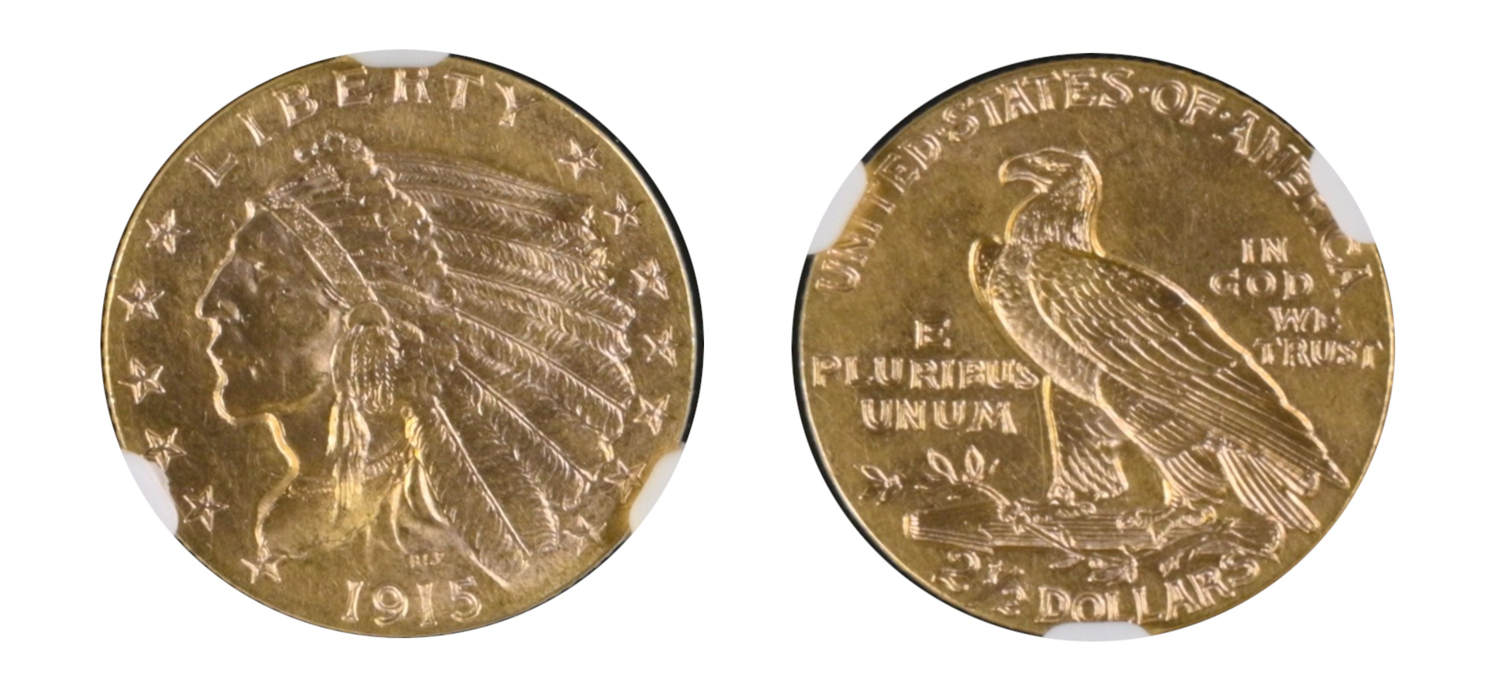 1915 US Gold $2.5 Indian Head NGC MS61 | Hard Asset