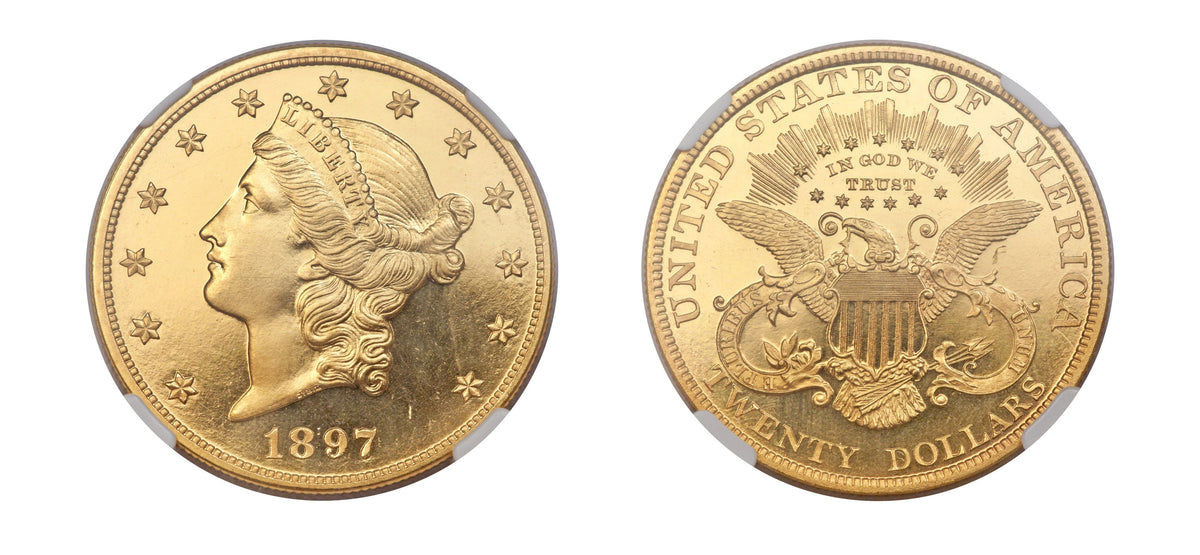 1897 $20 NGC PF64+ Ultra Cameo - Hard Asset Management, Inc