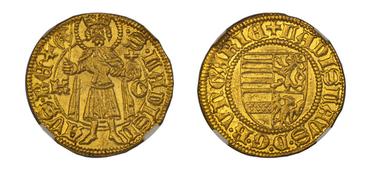 1453-1457 1 Gulden Ladislauv V NGC MS67+ - Hard Asset Management, Inc