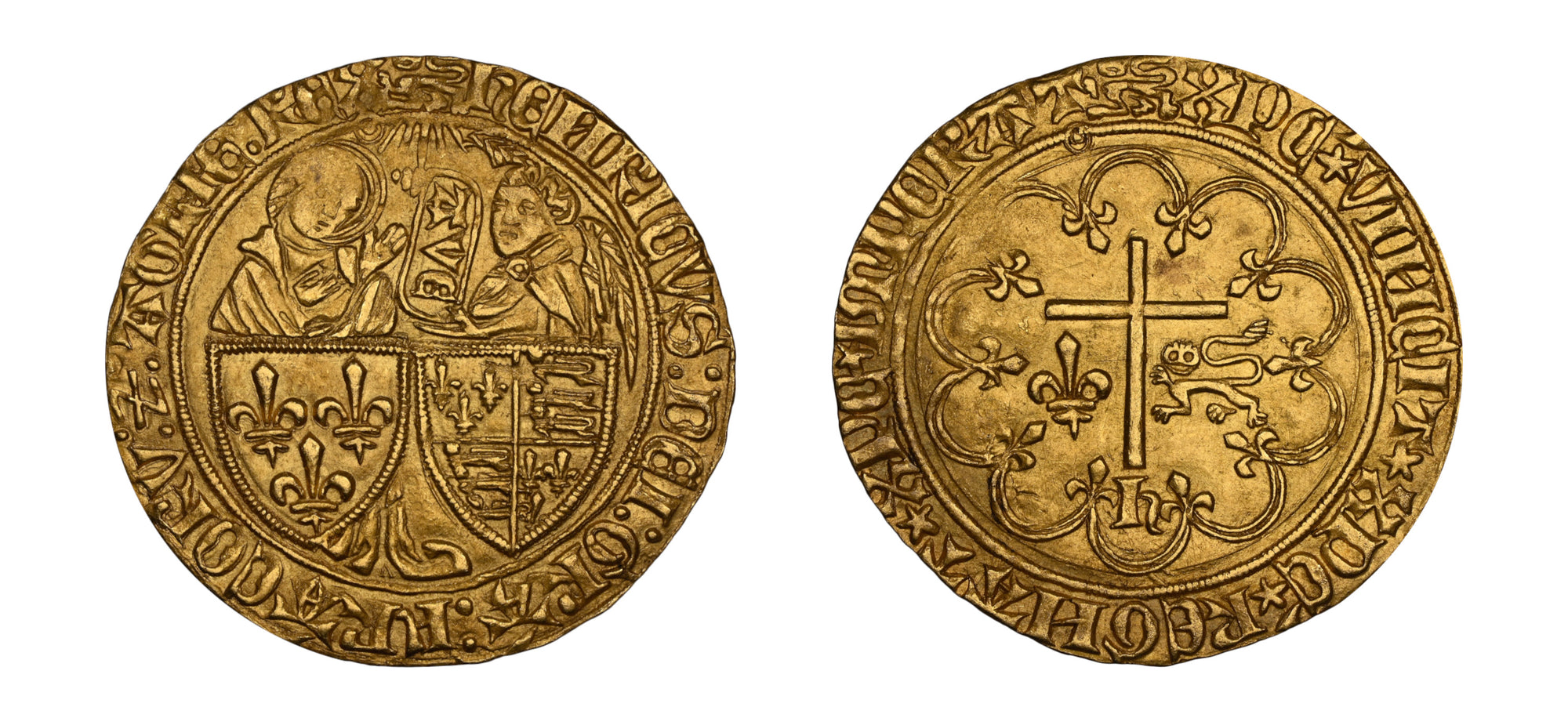 1422-1453 Gold Salut D'OR King Henry VI NGC MS64+ - Hard Asset Management, Inc