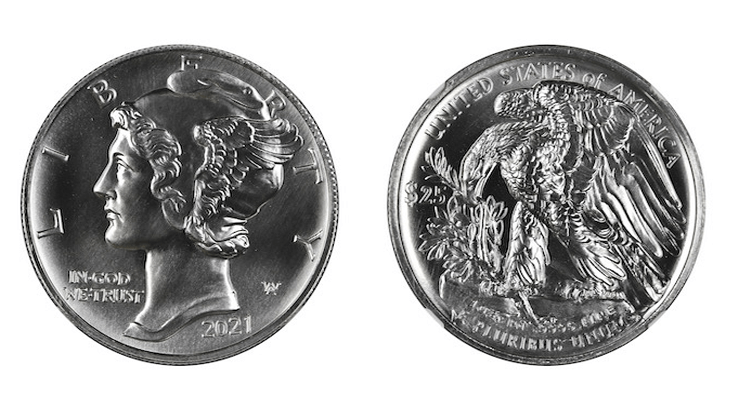 2021 $25 Palladium Eagle MS70 High Relief - test - DO NOT BID