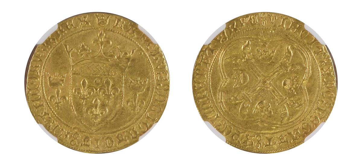 (1422-61) FRANCE ECU'OR Charles VII NGC MS62 - Hard Asset Management, Inc