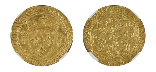 1422-61 ECU'OR Charles VII NGC MS62 - Hard Asset Management, Inc