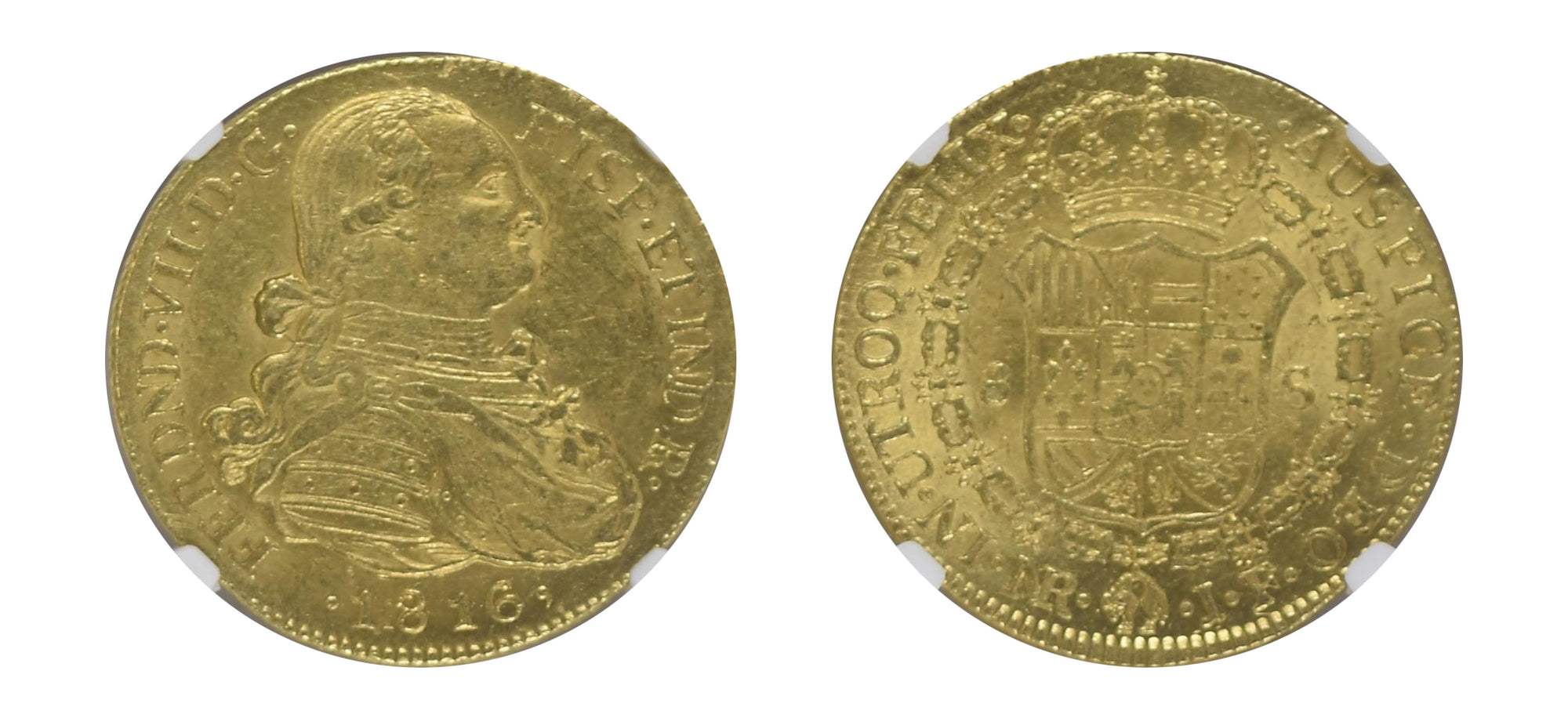 1816 Gold 8 Escudos NGC MS62 - Hard Asset Management, Inc