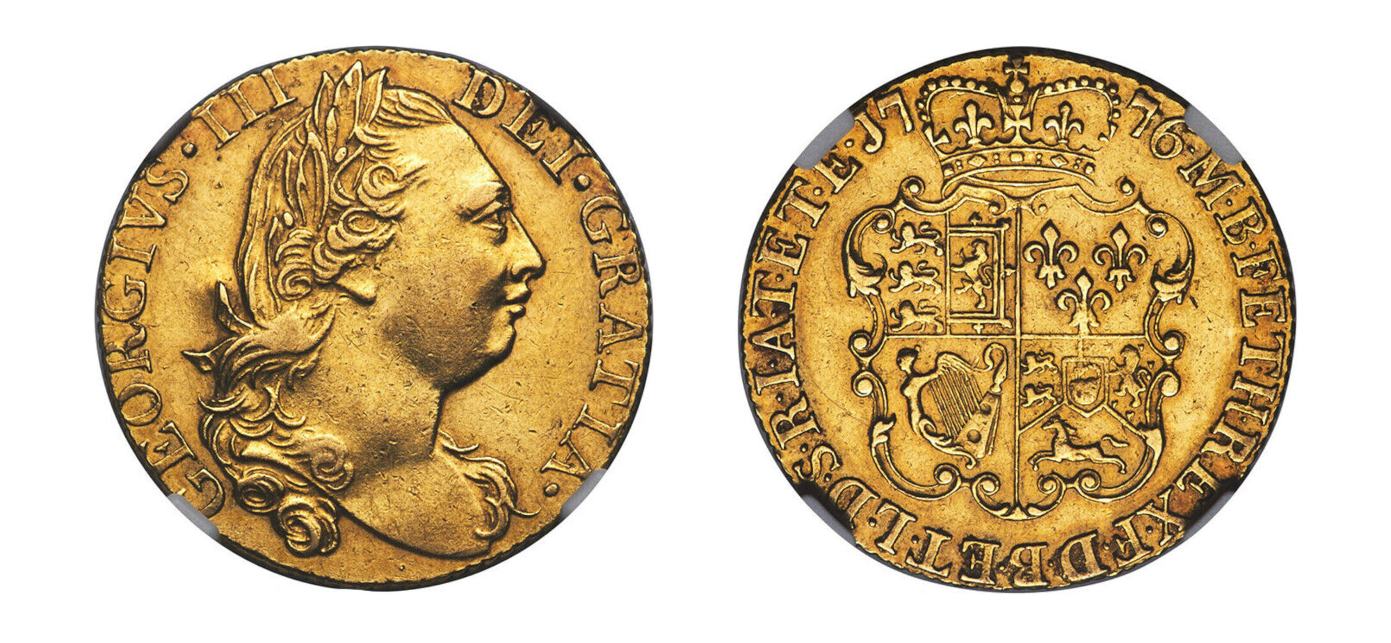 1776 Gold Guinea King George III NGC AU53 - Hard Asset Management, Inc