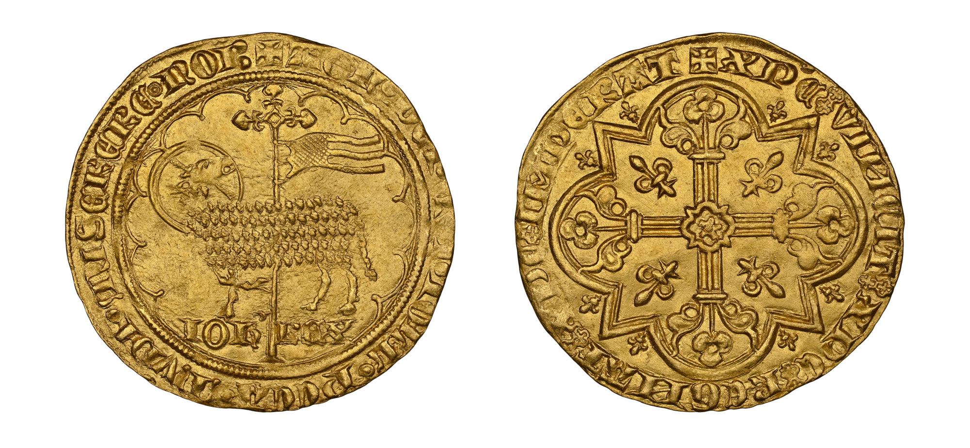 1350-1364 Gold Mouton d'Or Jean II Le Bon NGC MS61 - Hard Asset Management, Inc