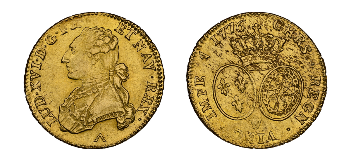 1776-W 2 Louis D'Or NGC MS61 - Hard Asset Management, Inc