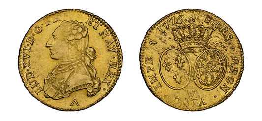 1776-W 2 Louis D'Or NGC MS61 - Hard Asset Management, Inc