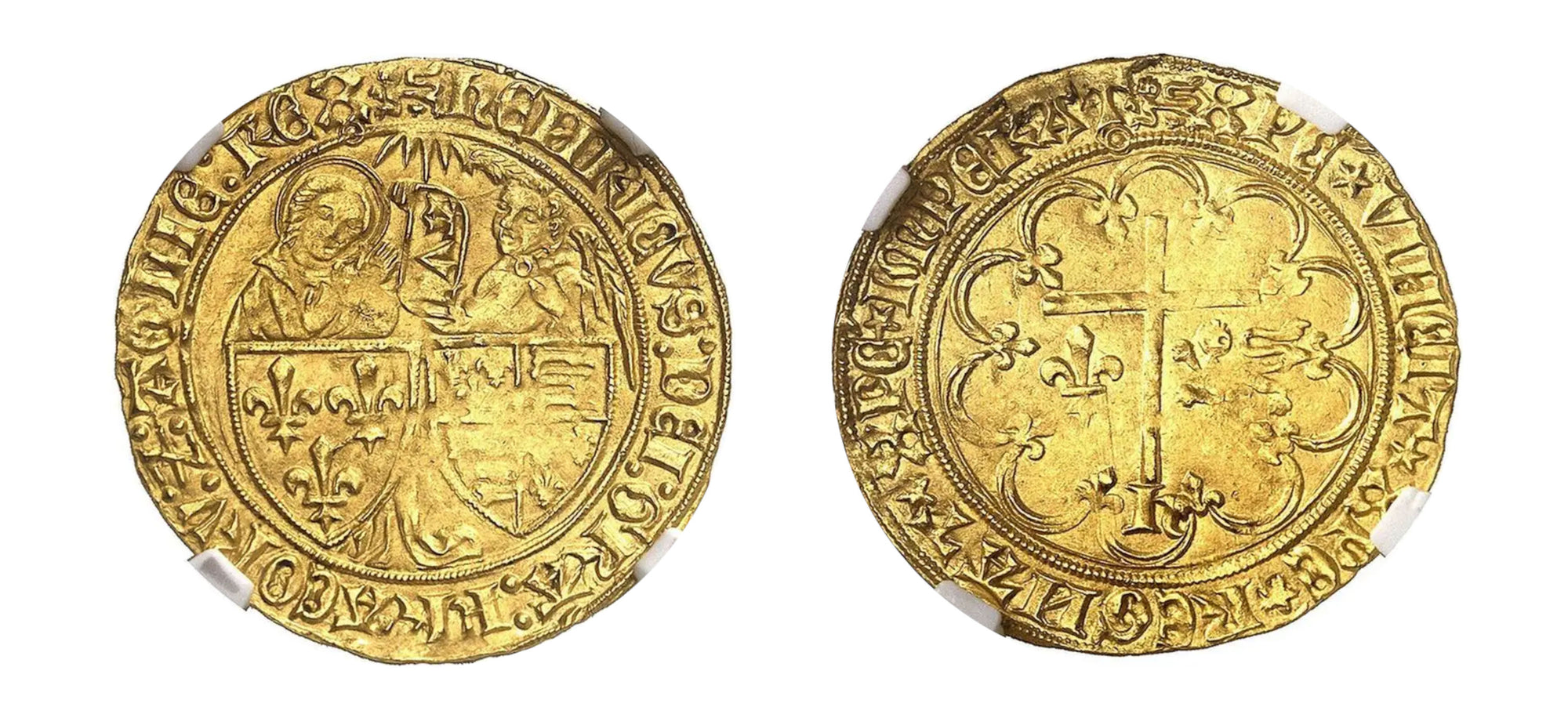 1422-1453 Gold Salut D'OR King Henry VI NGC MS64 - Hard Asset Management, Inc