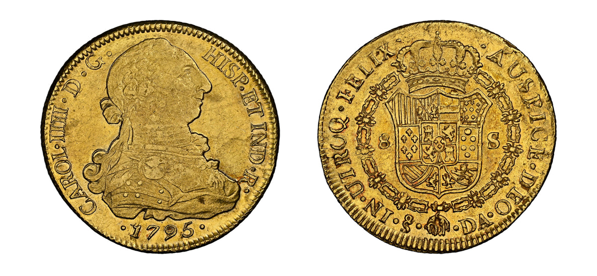 1795 Gold 8 Escudos NGC MS62 - Hard Asset Management, Inc