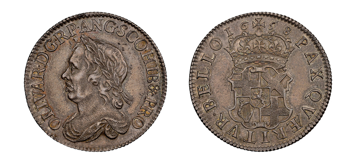 1658 Cromwell Shilling NGC AU55 - Hard Asset Management, Inc