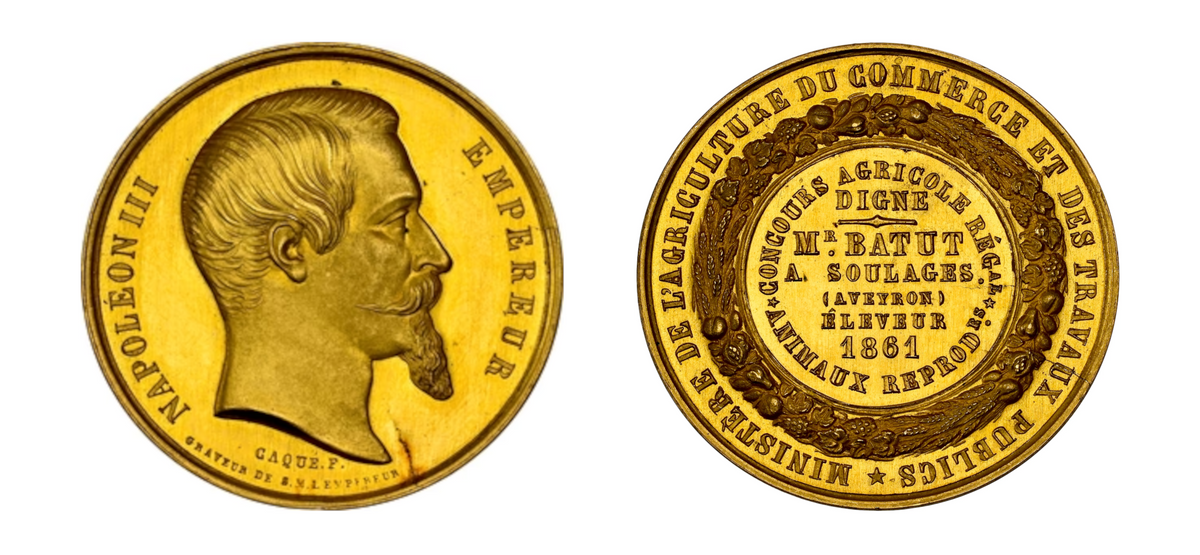 1861 Gold Agricult. Medal NGC MS63 PL - Hard Asset Management, Inc
