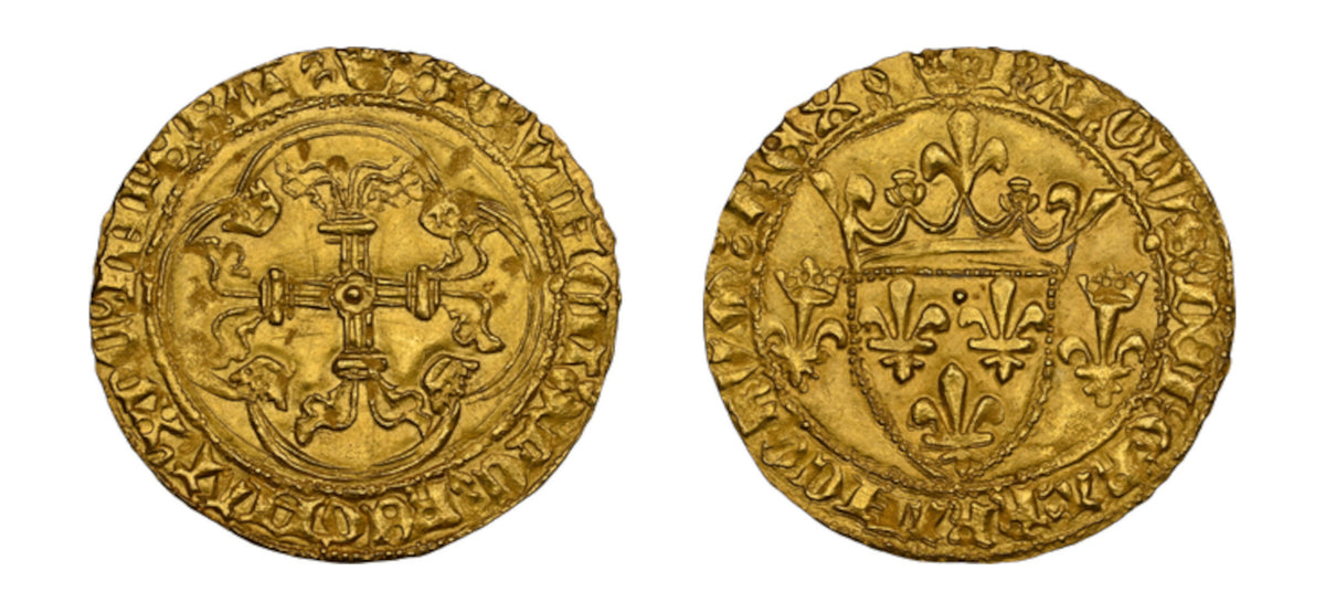 1422-1461 Gold ECU D'OR King Charles VII NGC MS65 - Hard Asset Management, Inc