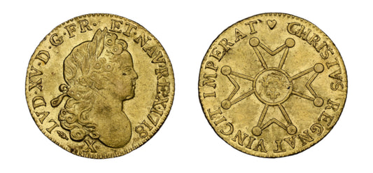 1718 Gold Louis D'OR Amiens NGC MS61 - Hard Asset Management, Inc