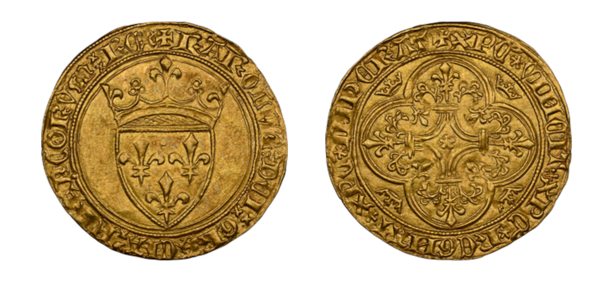 1380-1422 Gold ECU D'OR King Charles VI NGC MS61 - Hard Asset Management, Inc