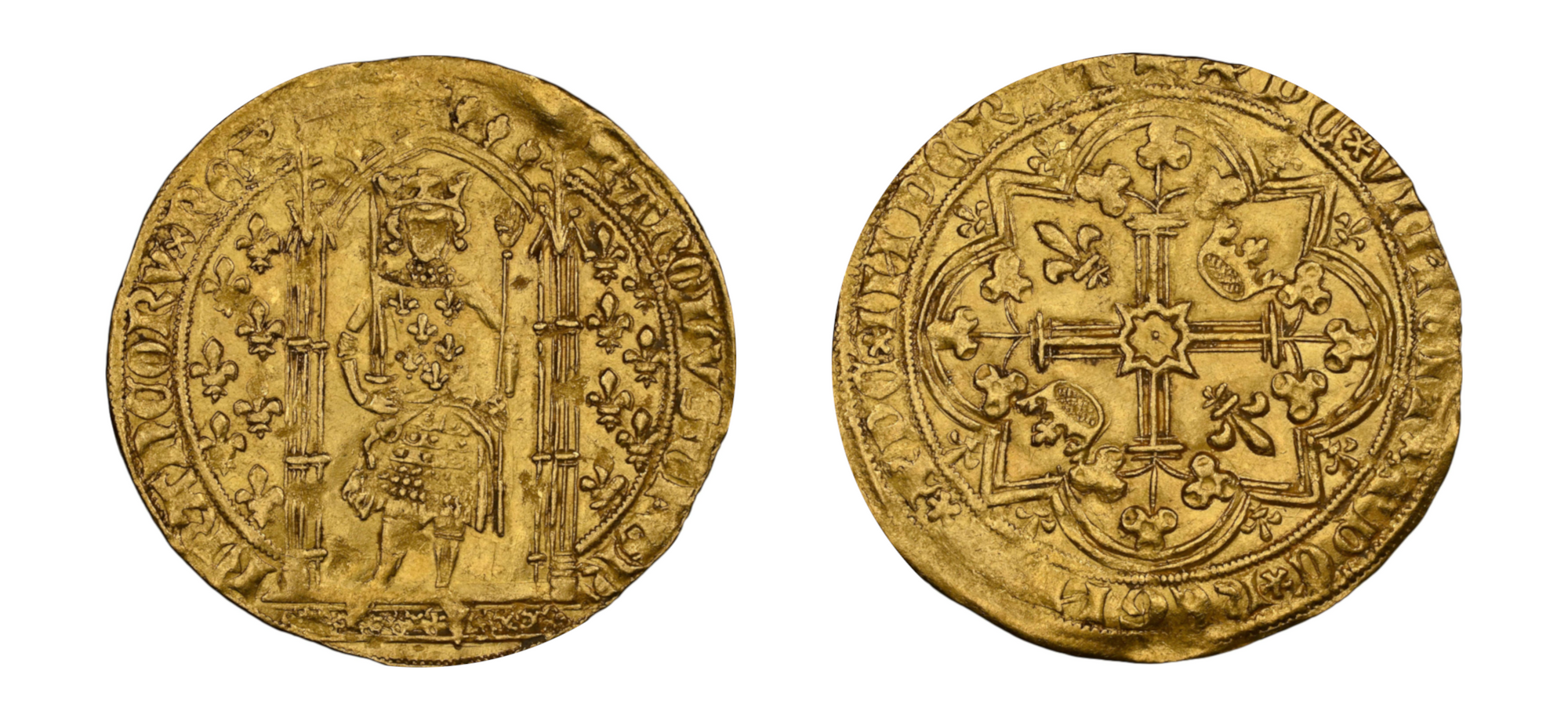 1364-1380 Gold Franc a Pied Charles V NGC MS61 - Hard Asset Management, Inc