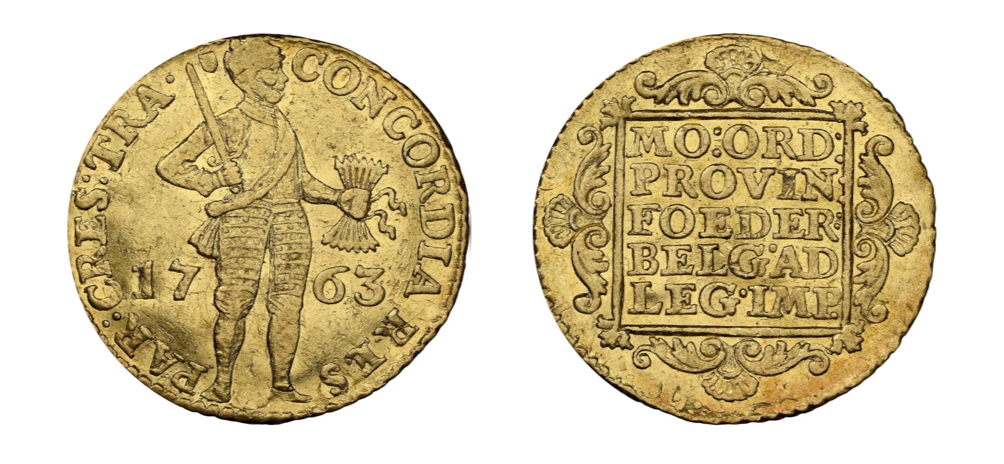 1763 Gold Ducat Utrecht NGC AU55 - Hard Asset Management, Inc