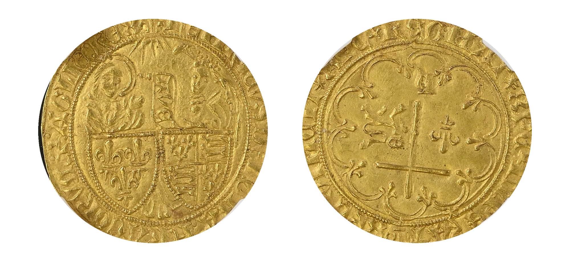 1422-53 FRANCE Anglo-Gal. Gold 1S'OR Henry VI NGC MS62 - Hard Asset Management, Inc