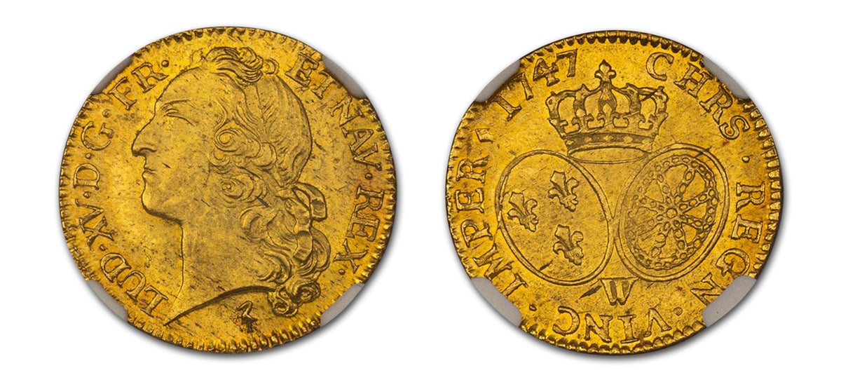 1747 Gold Louis D'Or Shipwreck NGC AU55 - Hard Asset Management, Inc
