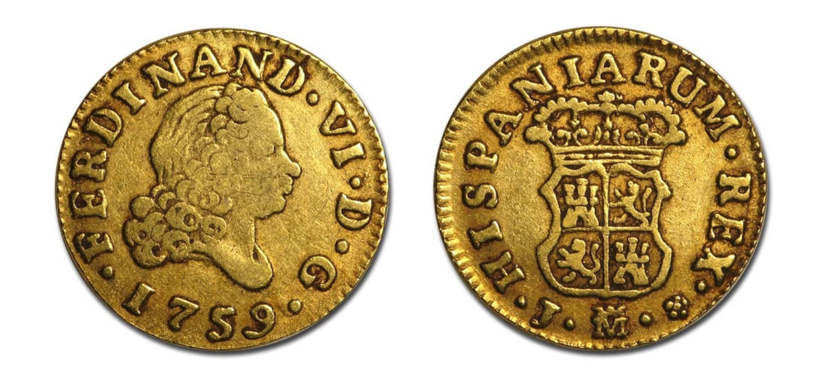 1759M J 1/2E Ferdinand VI NGC MS63 - Hard Asset Management, Inc