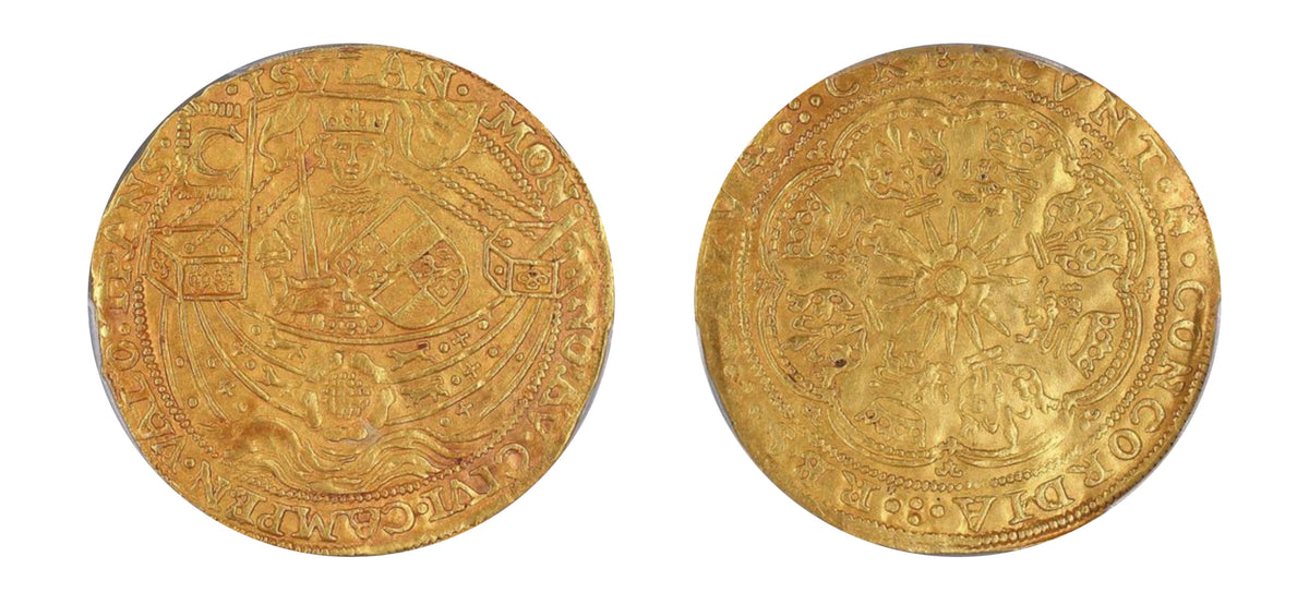 1600-1602 Gold Noble PCGS MS63 - Hard Asset Management, Inc