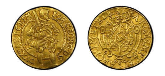 1638 Gold 2 Ducats PCGS AU53 - Hard Asset Management, Inc