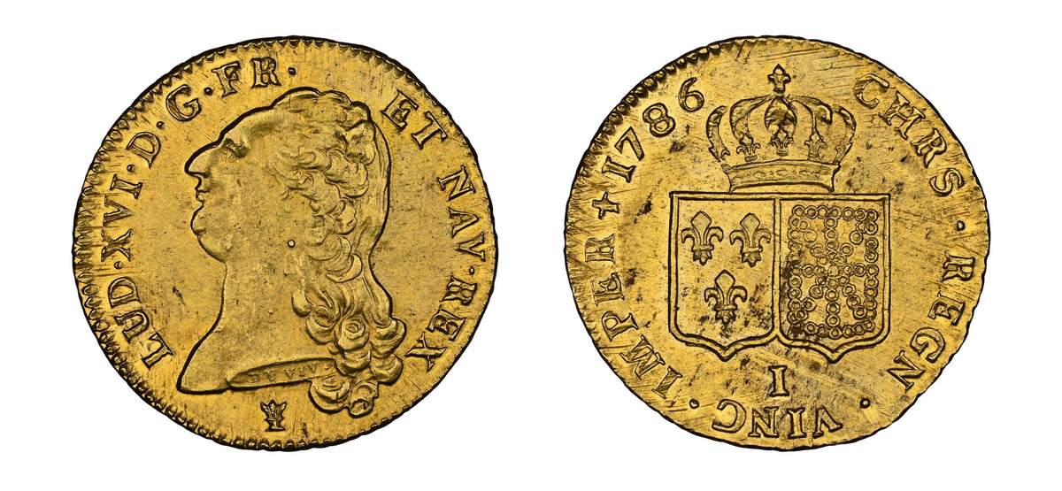 1786/51 Gold 2 Louis D'OR NGC AU58 - Hard Asset Management, Inc