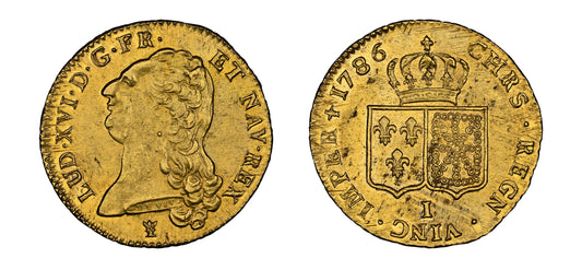 1786/51 Gold 2 Louis D'OR NGC AU58 - Hard Asset Management, Inc