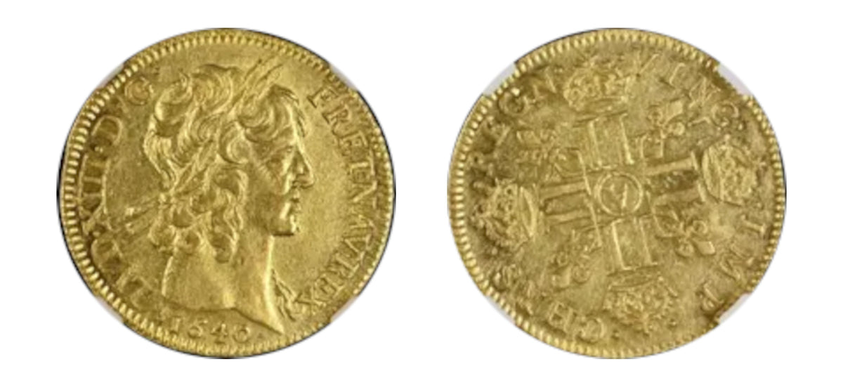 1640 France Gold Louis D'OR	NGC	AU 58 - Hard Asset Management, Inc