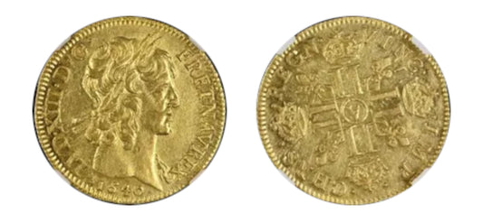 1640 France Gold Louis D'OR	NGC	AU 58 - Hard Asset Management, Inc