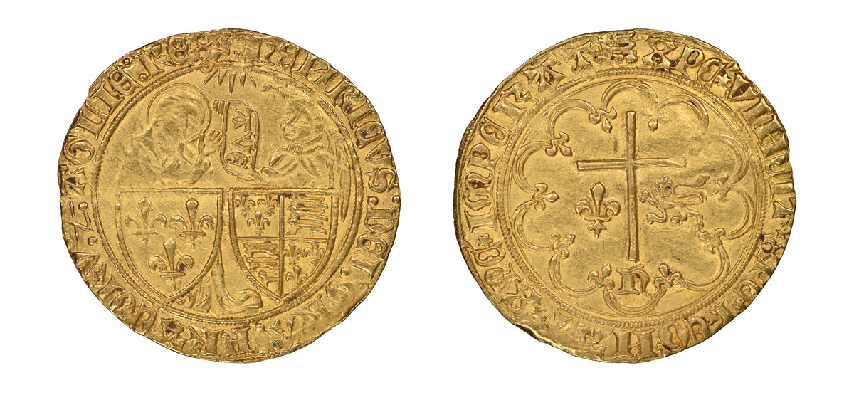 1422-1450 King Henry VI Gold Salut D'OR NGC MS62 - Hard Asset Management, Inc