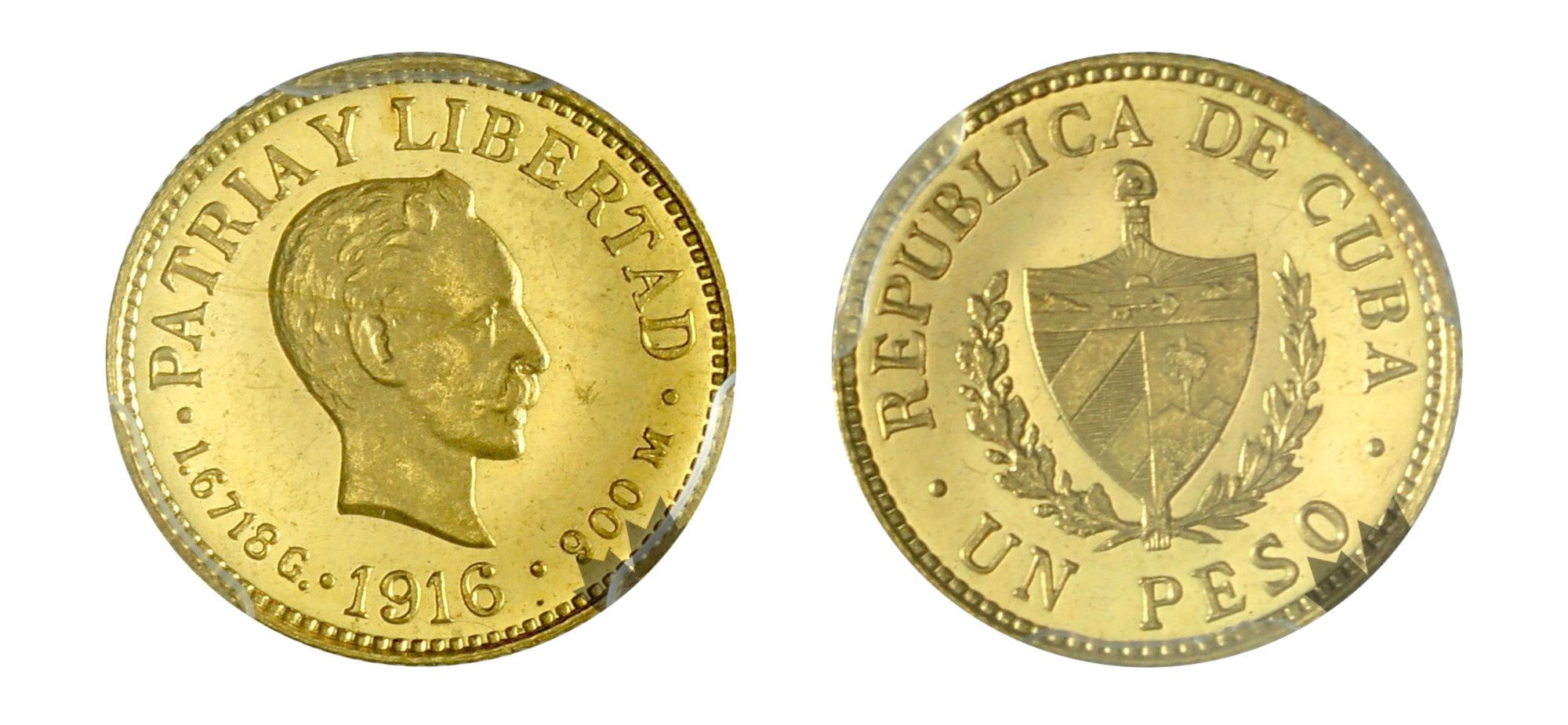 1916 Gold Peso NGC PF63 Cameo - Hard Asset Management, Inc