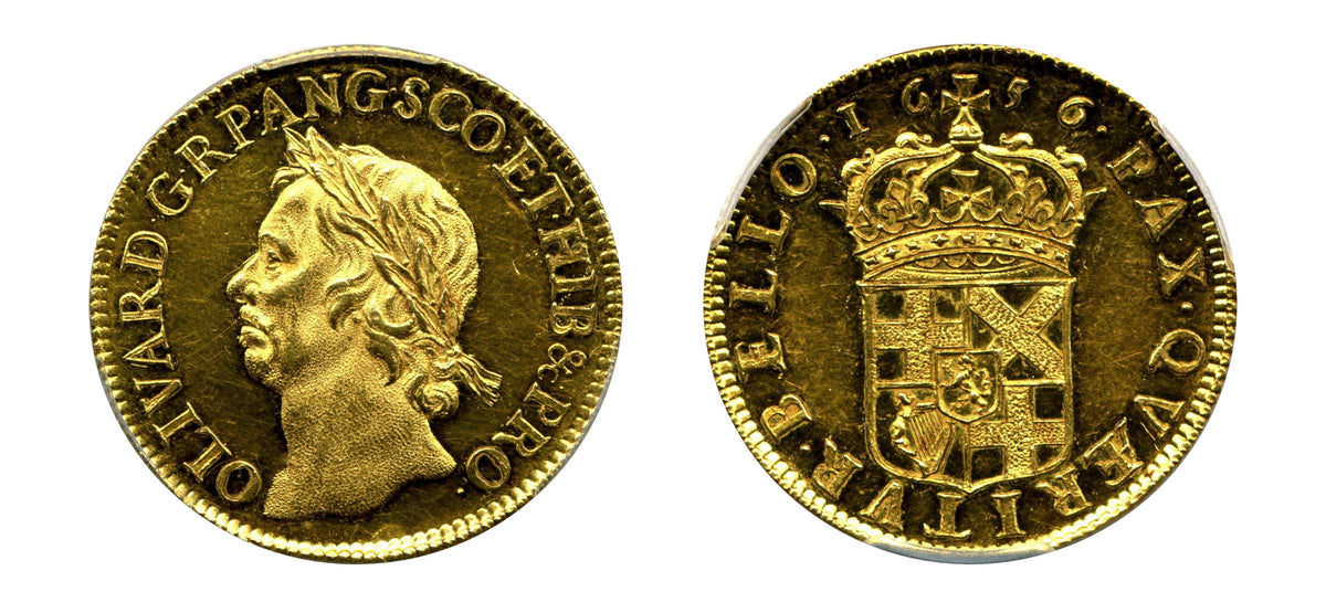 1656 Oliver Cromwell Gold Pattern Broad PR-62 - Hard Asset Management, Inc