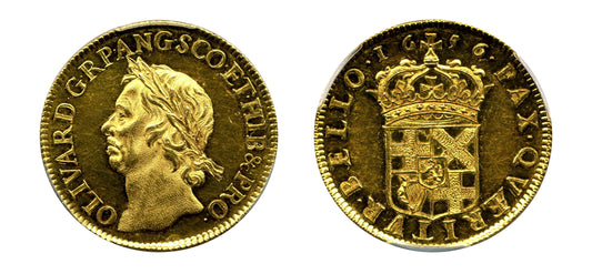 1656 Oliver Cromwell Gold Pattern Broad PR-62 - Hard Asset Management, Inc