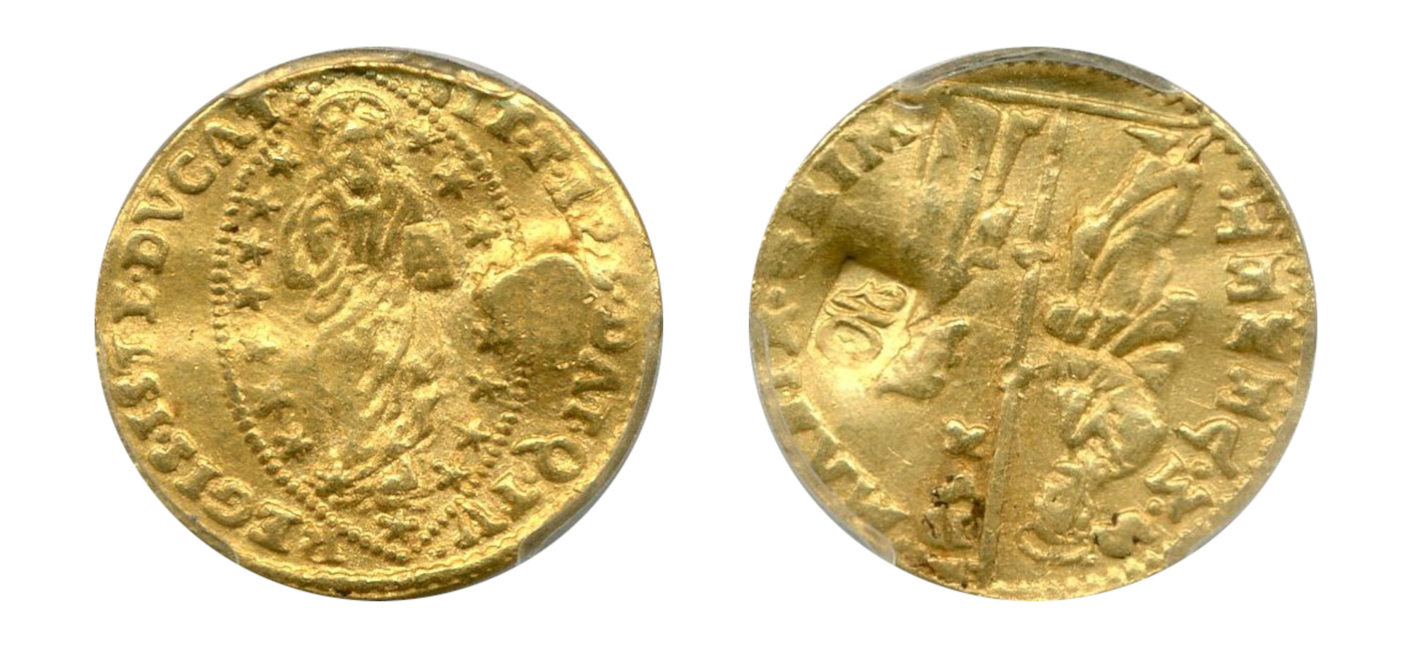 1595-1605-Italy (Venice) Gold Zecchino PCGS AU 55 - Hard Asset Management, Inc