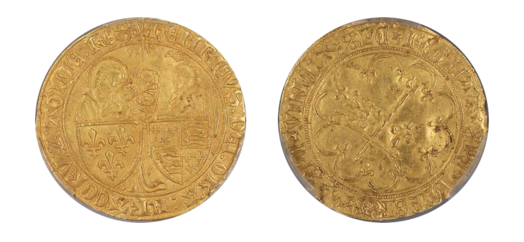 1422-1453-France (St. Lo) Gold Salut D'OR Henry VI P/N MS 62 - Hard Asset Management, Inc