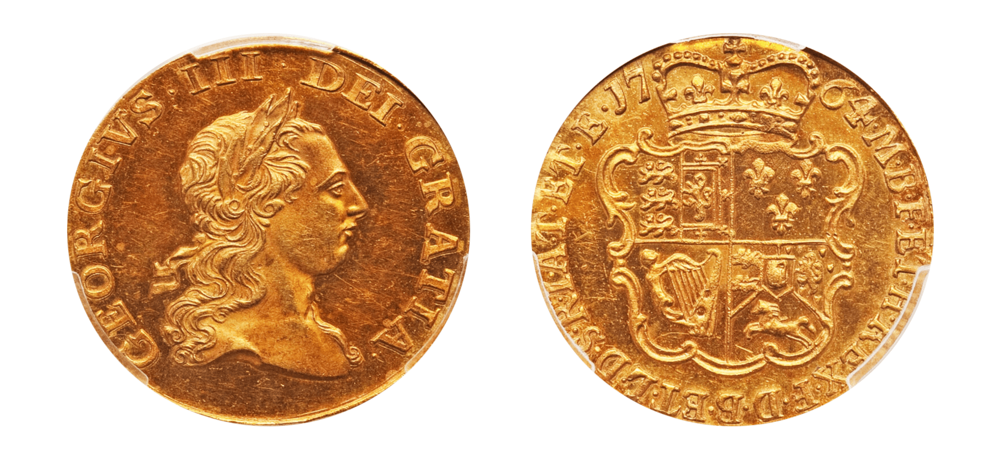 1764 George III Gold Proof 1/2 Guinea PCGS PR62+ Cameo - Hard Asset Management, Inc