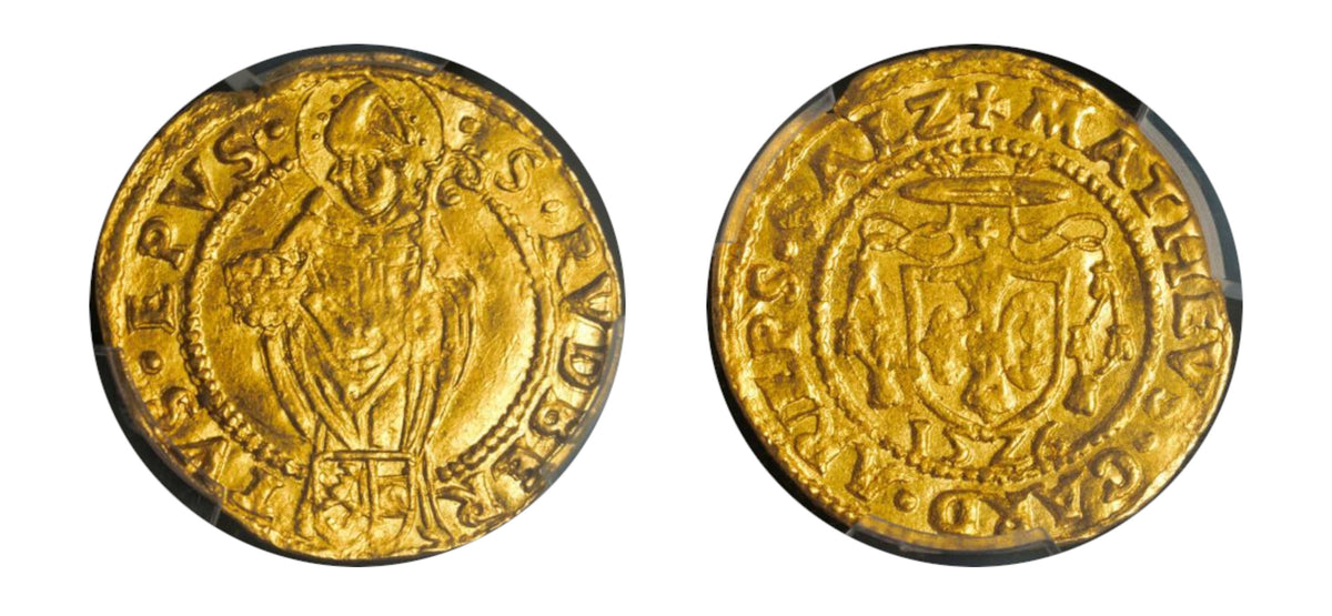1526 Salzburg Gold Ducat PCGS MS 62 - Hard Asset Management, Inc
