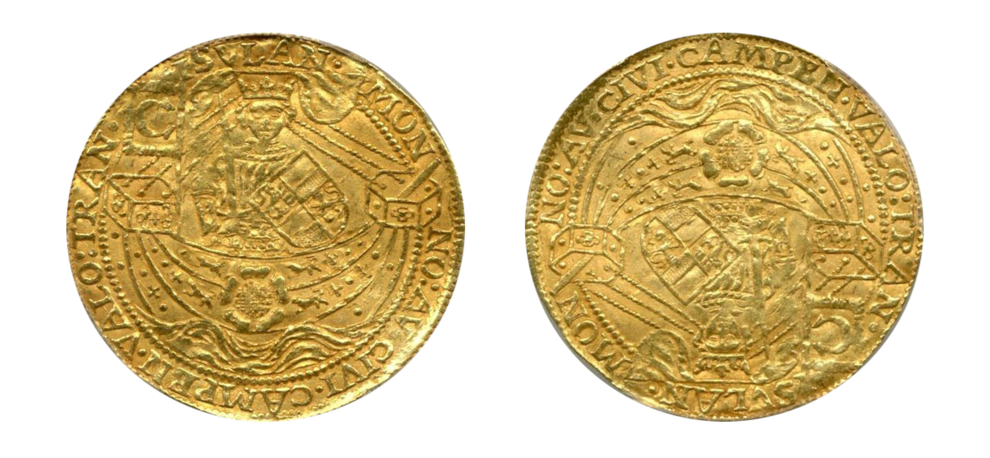 1600-1602-Netherlands (Kampen) Gold Royal Noble  PCGS MS 62 LM - Hard Asset Management, Inc