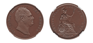 1831 William IV Bronzed Copper Proof Penny NGC PR65 - Hard Asset Management, Inc