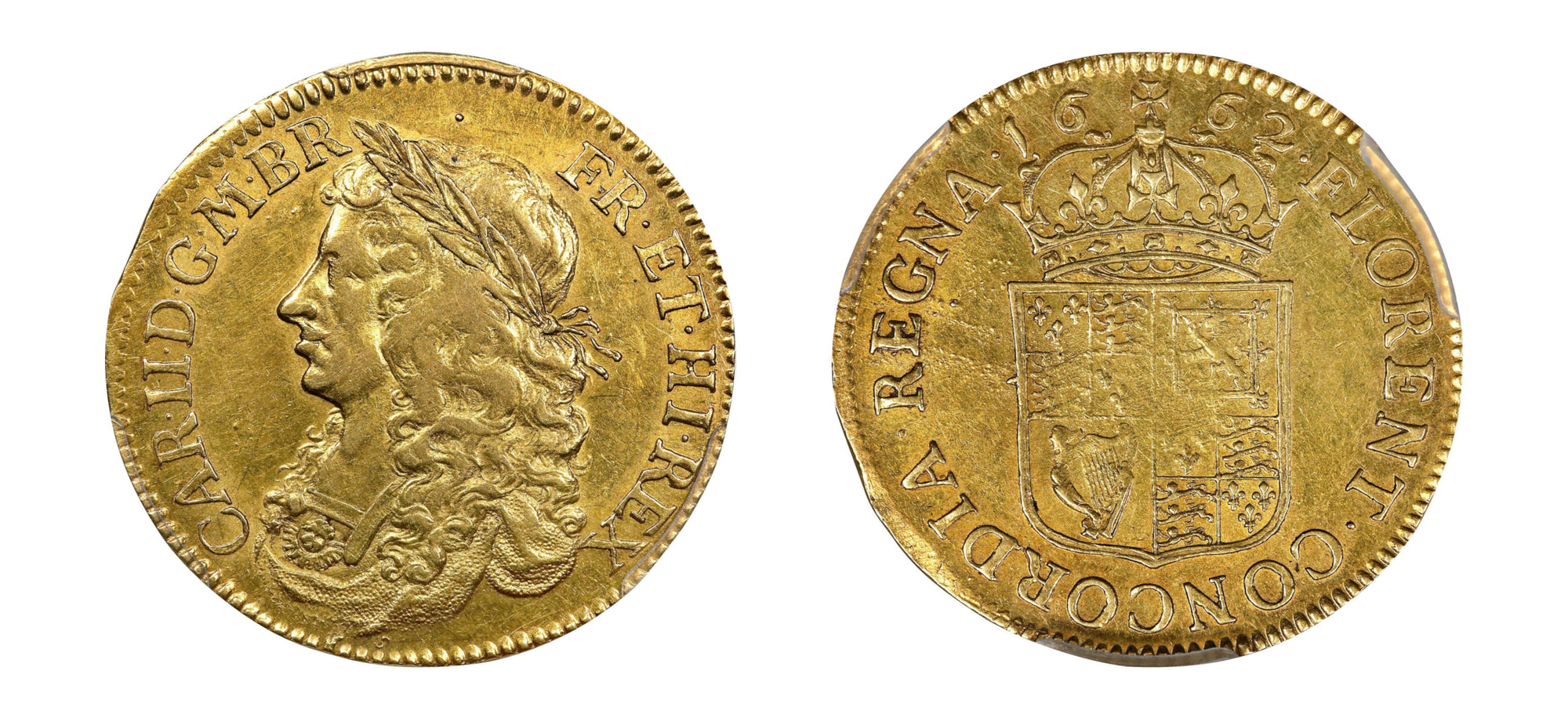 1662 King Charles II Gold Broad 20 Shillings PCGS AU55 - Hard Asset Management, Inc