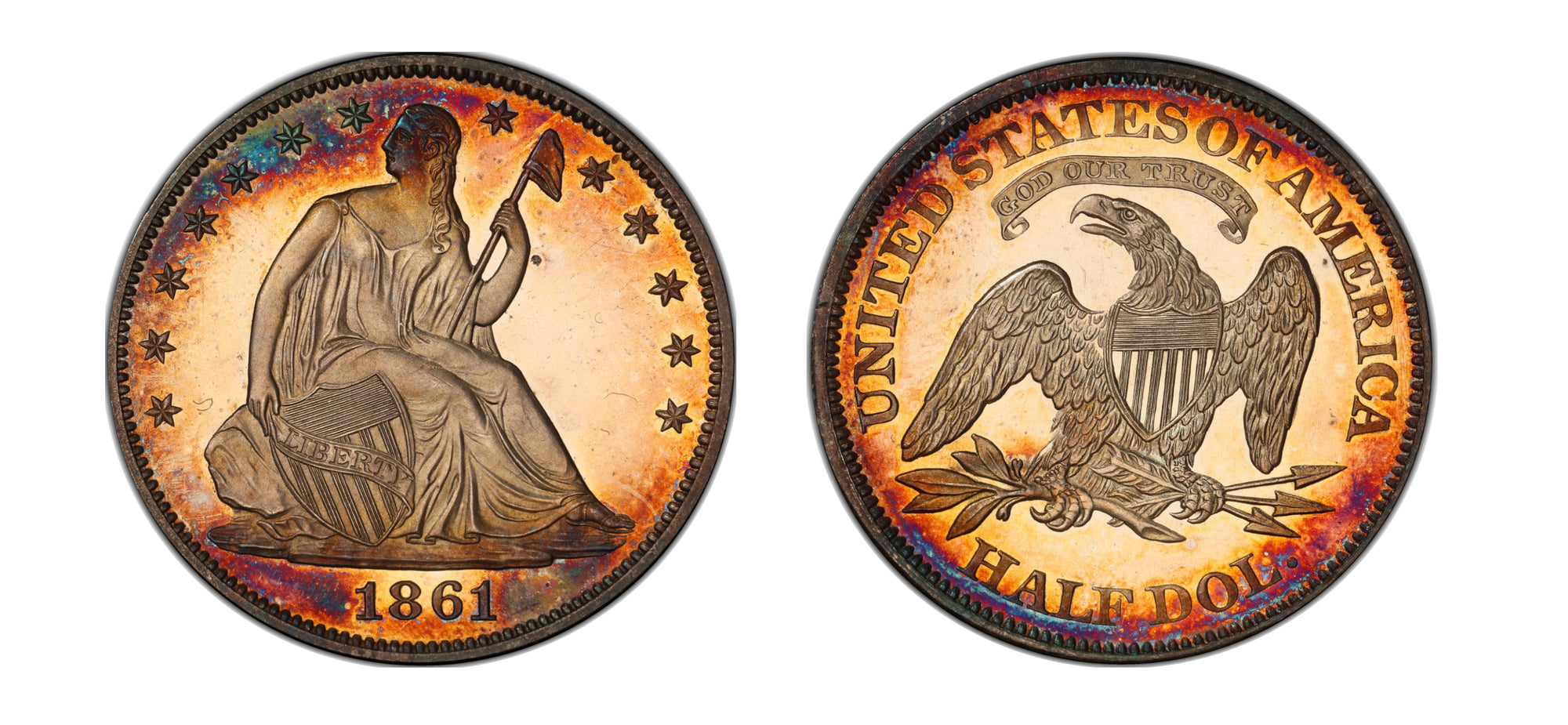1861 P50C Half Dollar PCGS PR65 Deep Cameo - Hard Asset Management, Inc