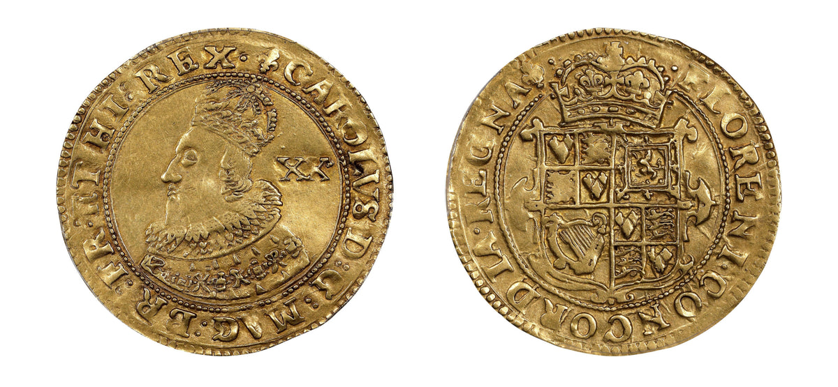 1625 Gold Unite King Charles I PCGS AU50 - Hard Asset Management, Inc